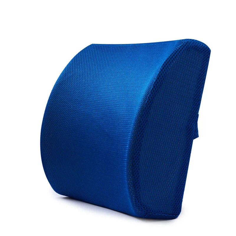 LUMBREST DriveComfort™ Cushion – Memory Foam Lumbar Support - Blue
