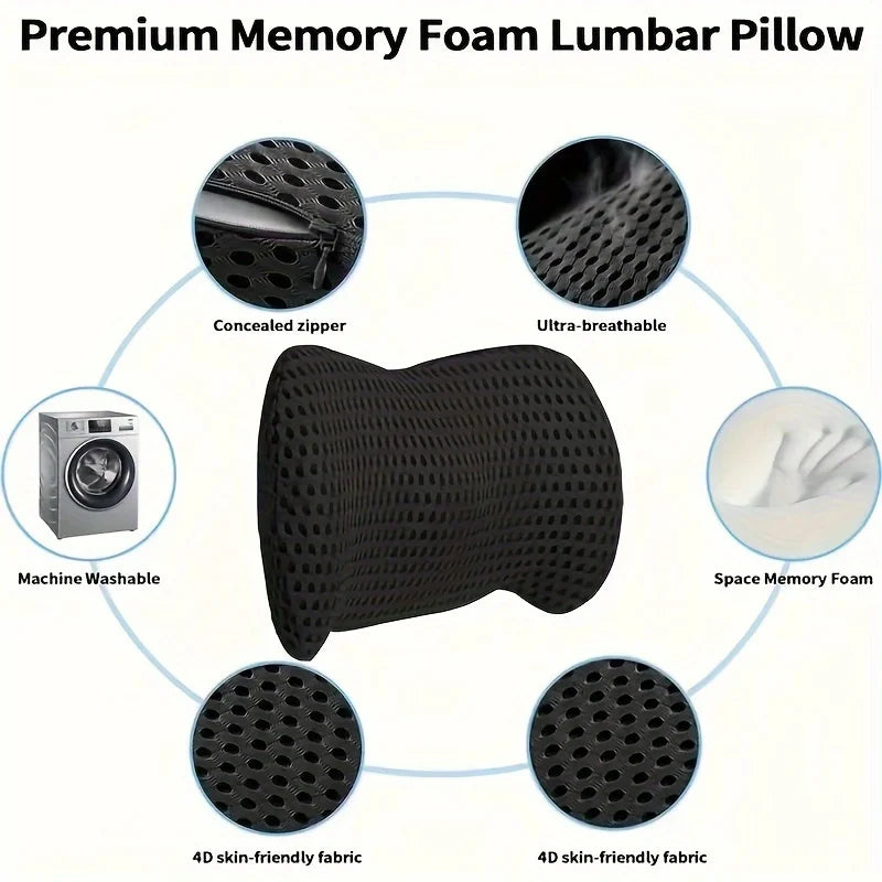 LUMBREST DriveForm™ Cushion – 3D Ergonomic Lumbar Support