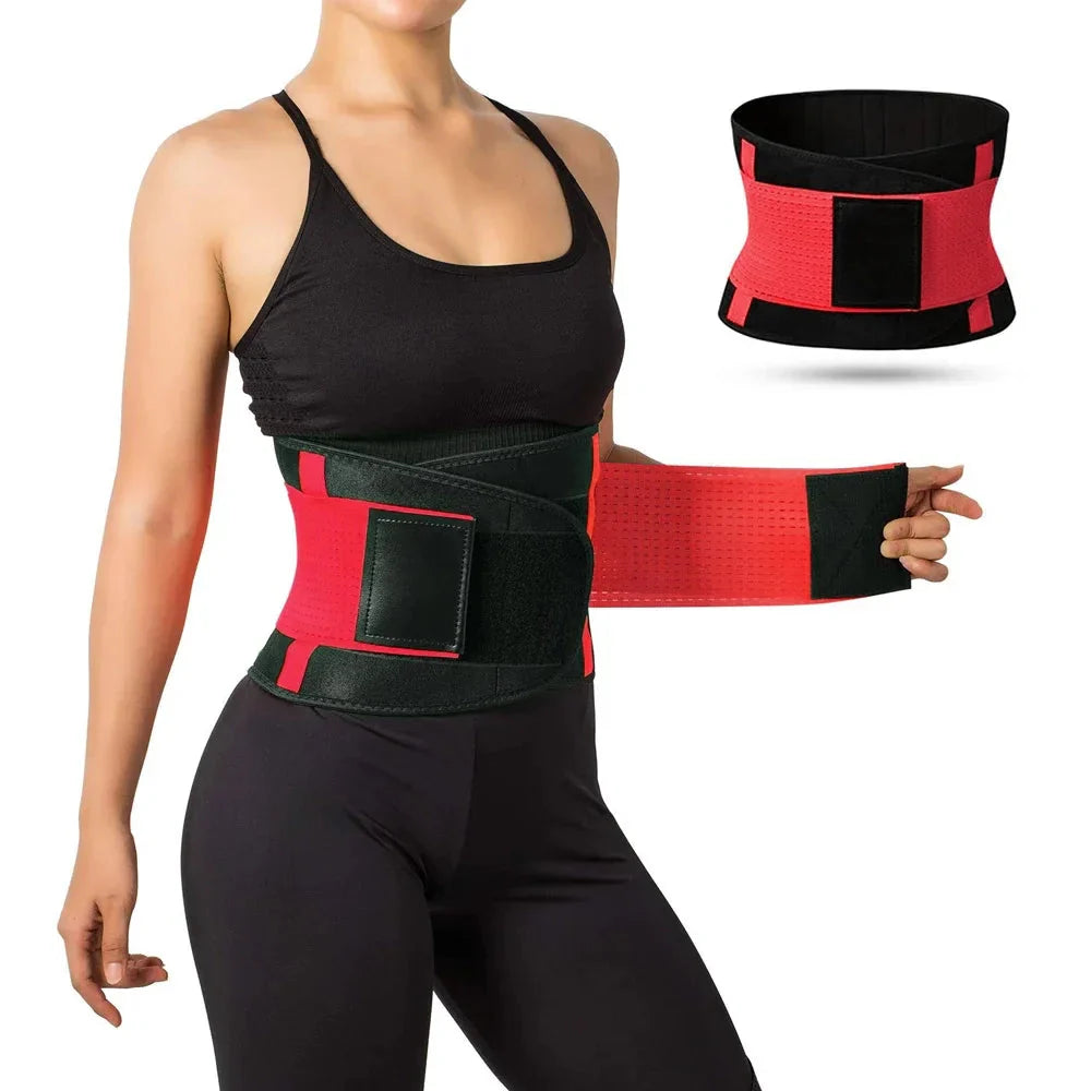 LUMBREST FlexSupport™ Belt – Lightweight Breathable Lumbar Support - Red / XXL
