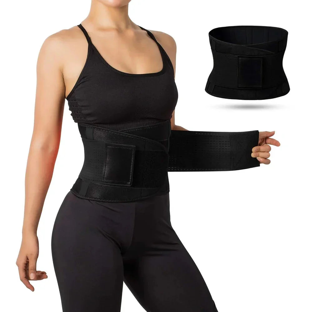 LUMBREST FlexSupport™ Belt – Lightweight Breathable Lumbar Support - Black / M