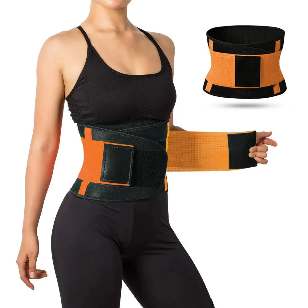 LUMBREST FlexSupport™ Belt – Lightweight Breathable Lumbar Support - Orange / XXL