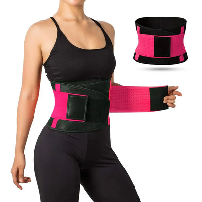 LUMBREST FlexSupport™ Belt – Lightweight Breathable Lumbar Support - Rose Red / L