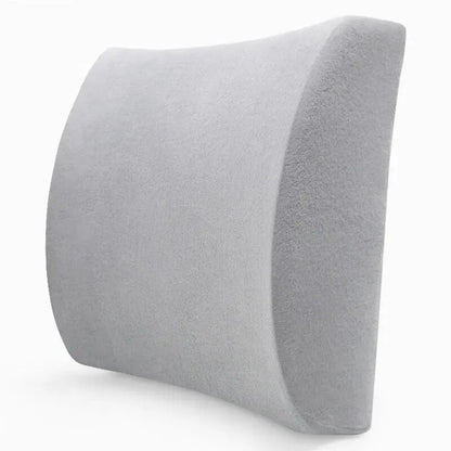 LUMBREST OfficeEase™ Cushion – Memory Foam Lumbar Support - Gray / 32x30cm