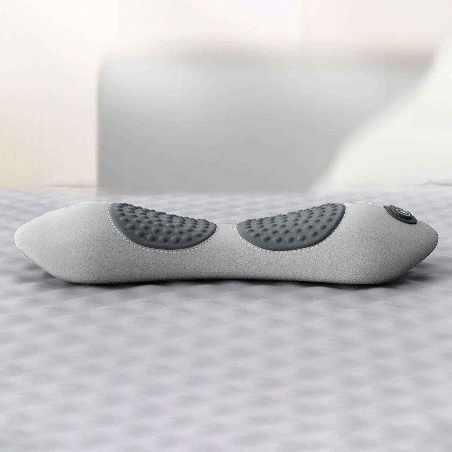 LUMBREST RelaxCore™ Pillow – Adjustable Lumbar Support with Heat - Light Grey