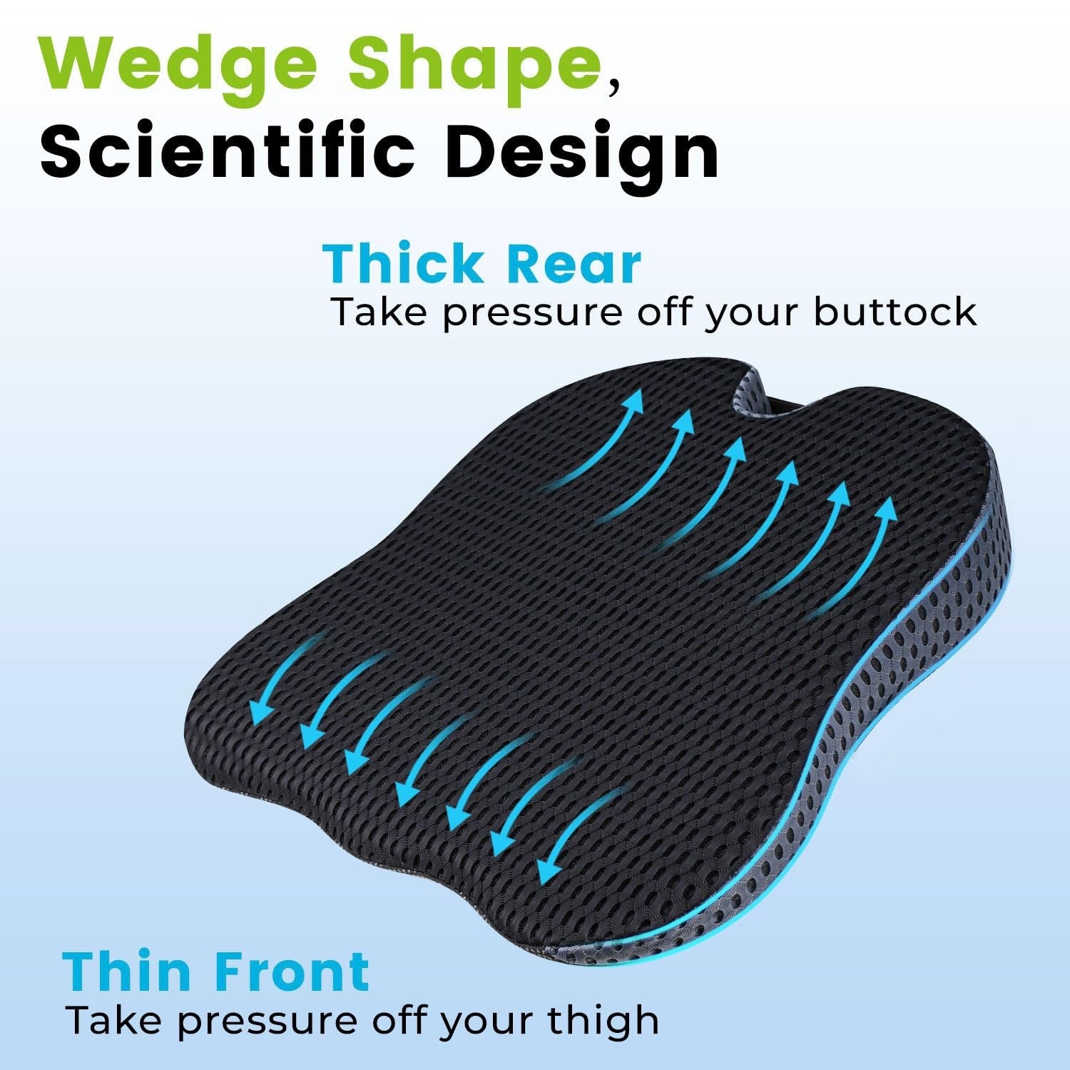 LUMBREST SitComfort™ Cushion – Memory Foam Seat Support