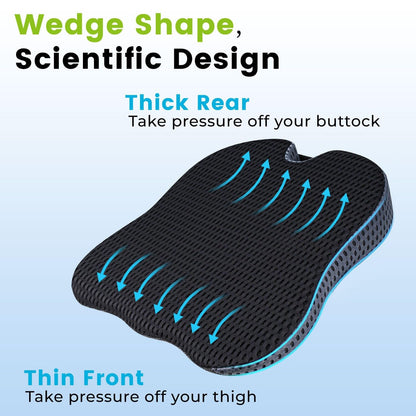 LUMBREST SitComfort™ Cushion – Memory Foam Seat Support