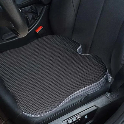 LUMBREST SitComfort™ Cushion – Memory Foam Seat Support - black cushion / Four Seasons